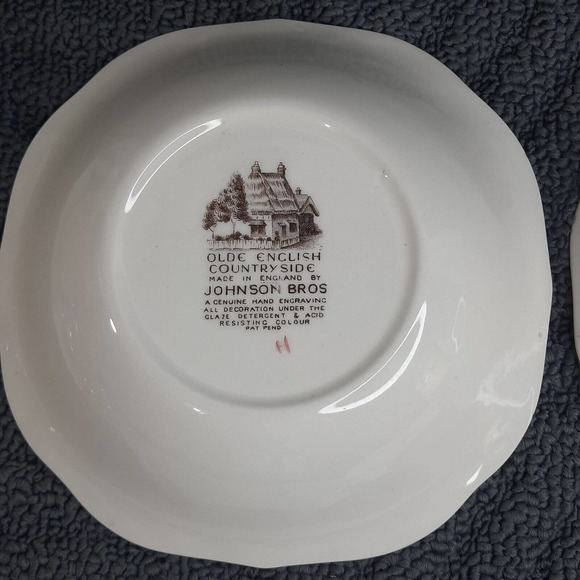 Johnson Bros Olde English Countryside Brown Cereal Bowls soup 6.25" set of 2‎ - Picture 10 of 14